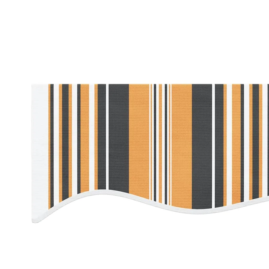 Tissu de remplacement pour auvent orange et noir 4x3 m polyester - 5
