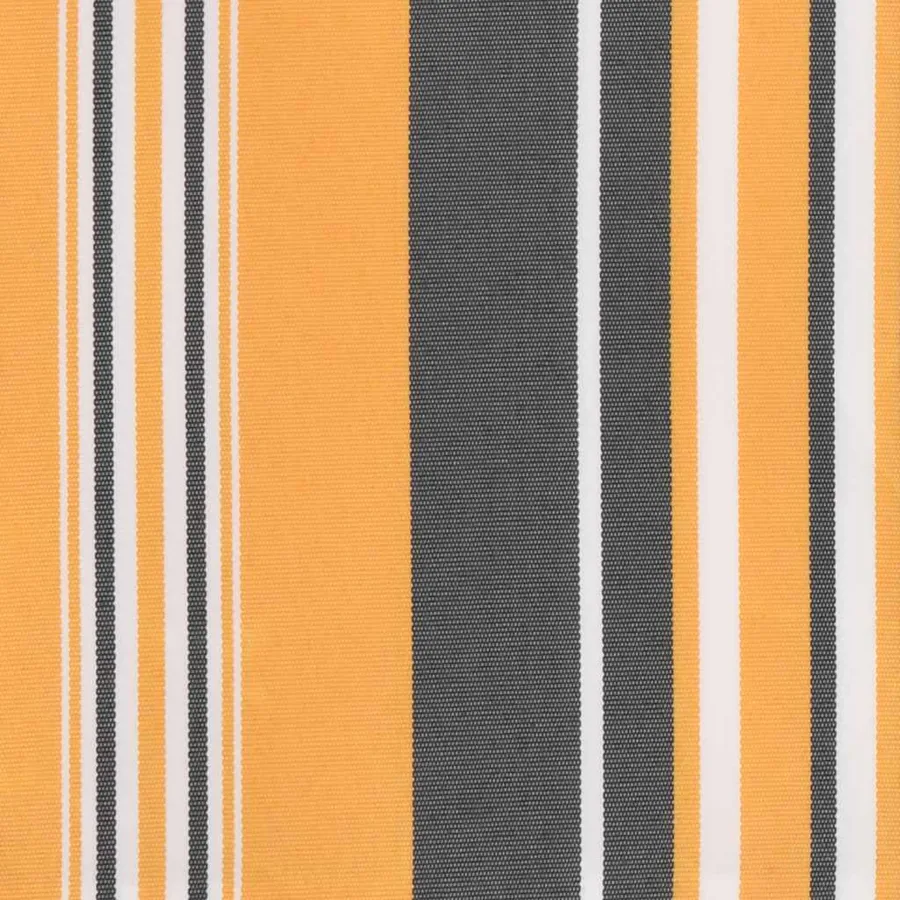 Tissu de remplacement pour auvent orange et noir 4x3 m polyester - 6