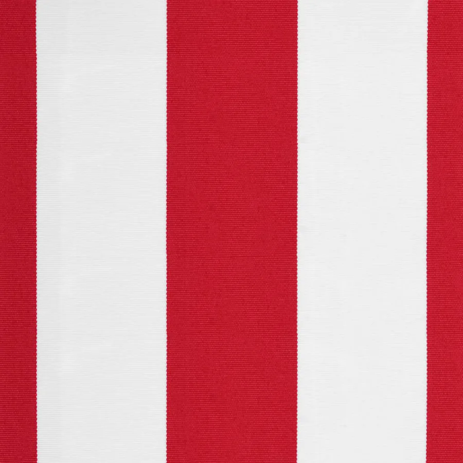Tissu de remplacement pour auvent rouge et blanc 5x3 m polyester - 6