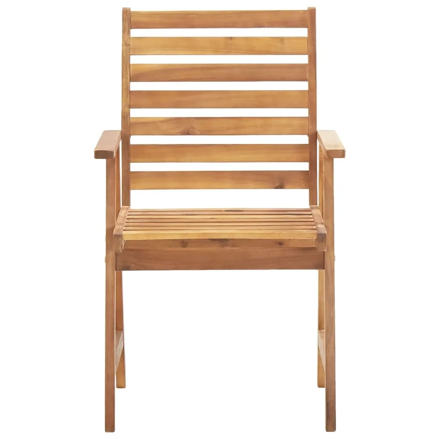 Ensemble à manger de jardin 5 pcs Bois d'acacia solide - 6