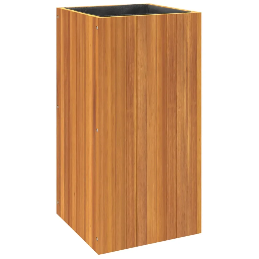 Jardinière 45x45x90 cm bois massif d'acacia - 7