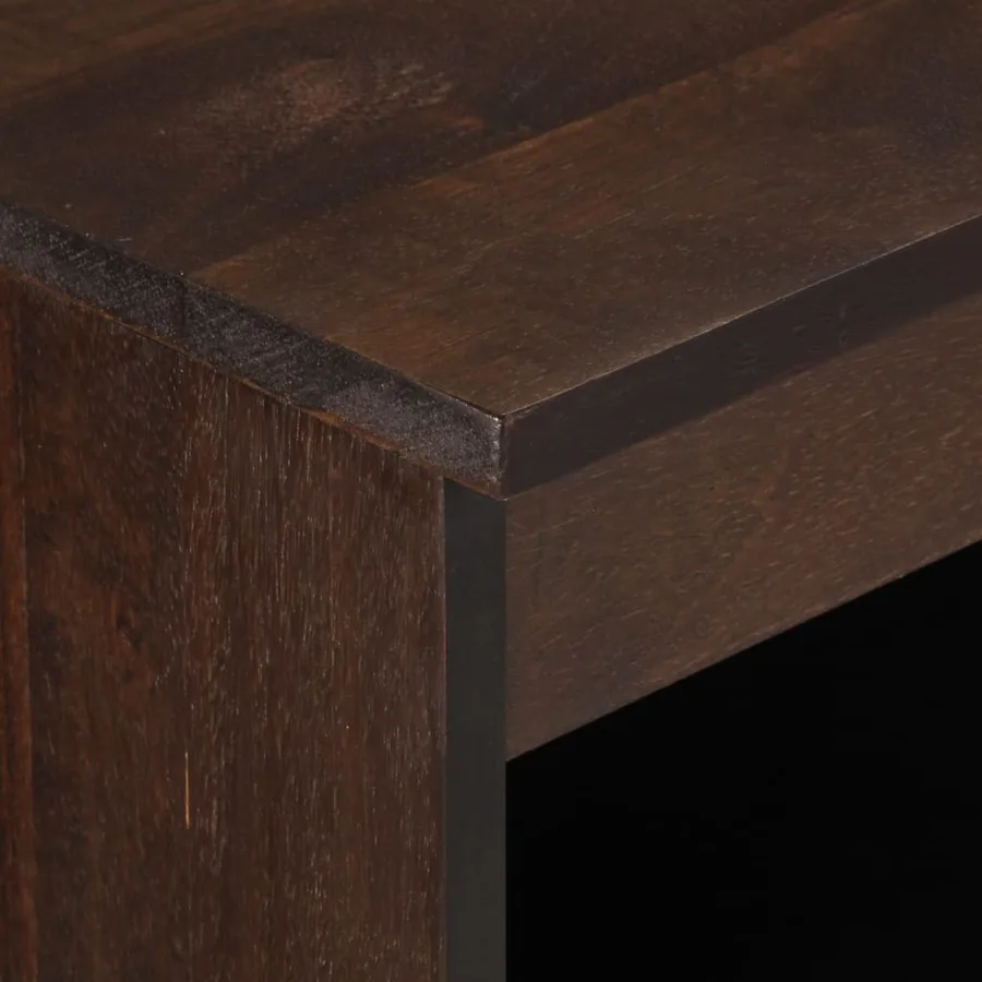 Buffet marron 60x34x75 cm bois massif de manguier - 7