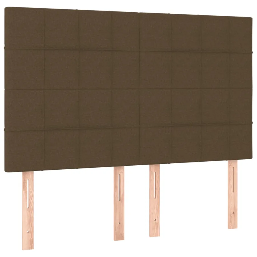 Sommier à lattes de lit avec matelas Marron foncé 140x200 cm - 6