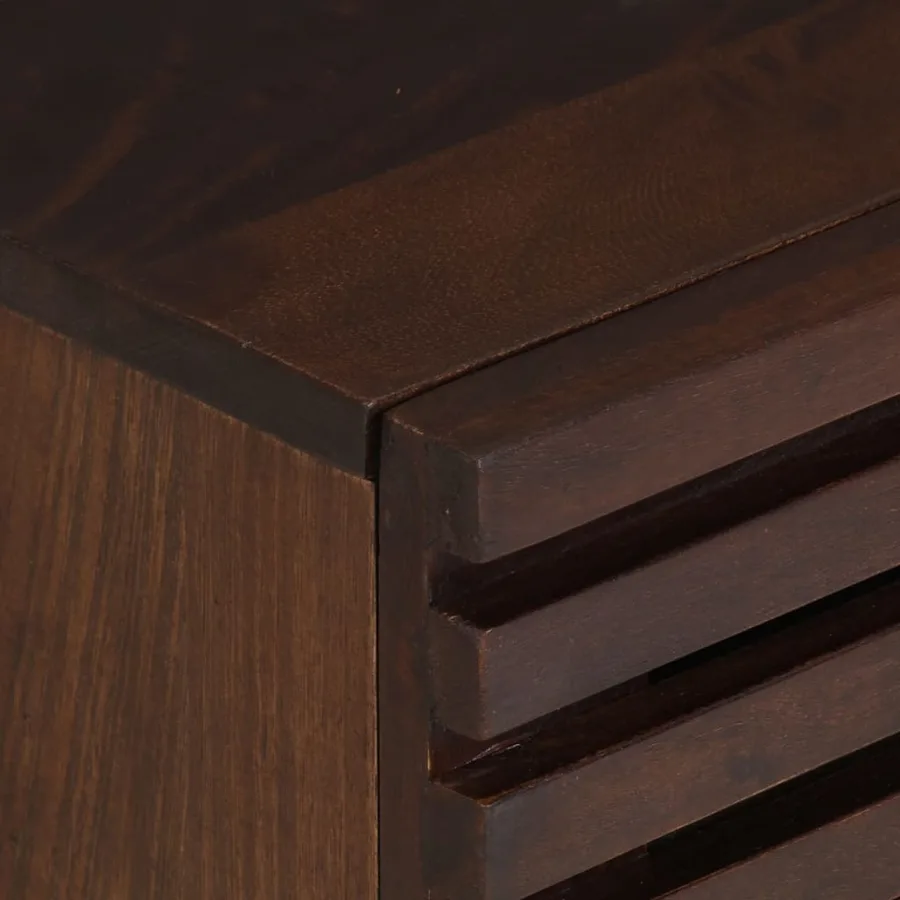 Table de chevet 40x34x46 cm bois de manguier massif - 6