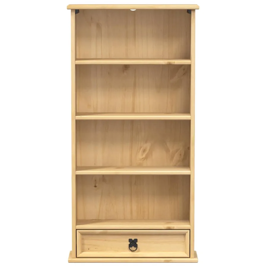 Armoire à CD Corona 52x17,5x103 cm bois de pin massif - 4