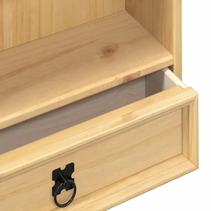 Armoire à CD Corona 52x17,5x103 cm bois de pin massif - 7
