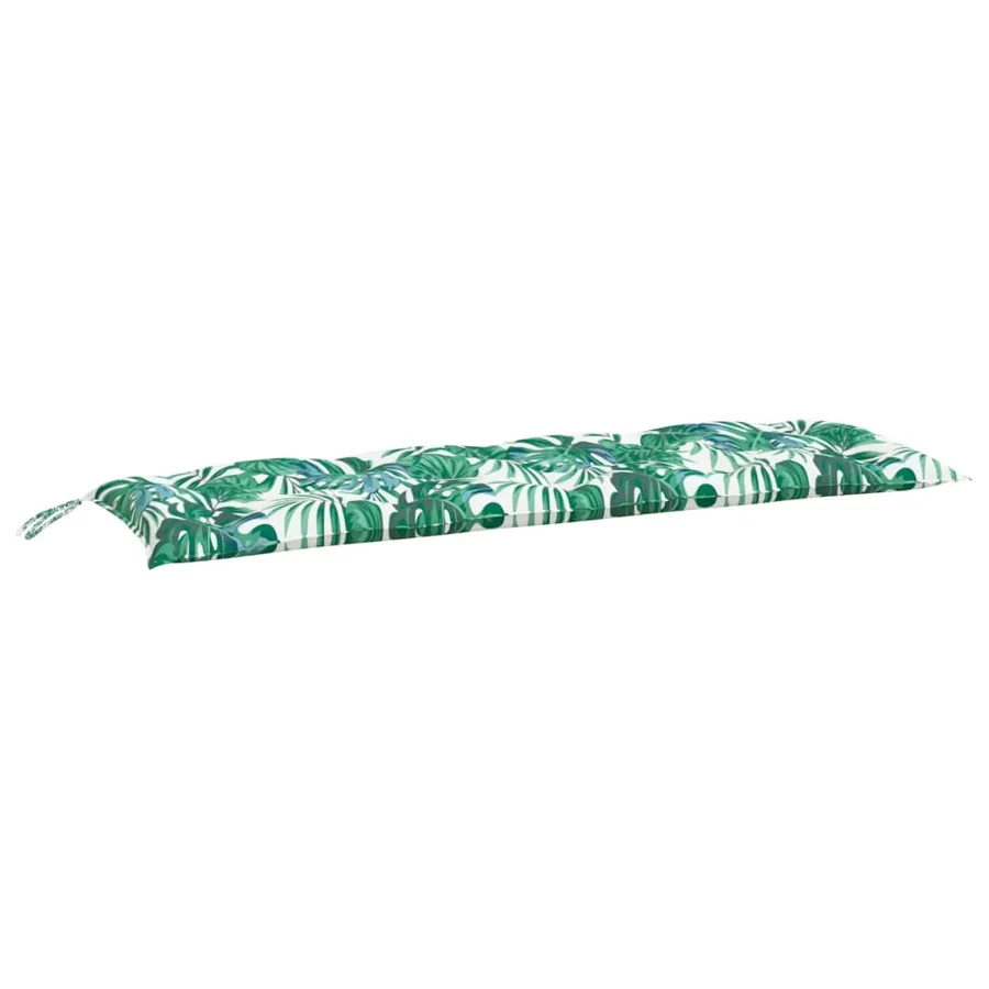 Coussins de banc de jardin lot de 2 motif de feuilles - 4