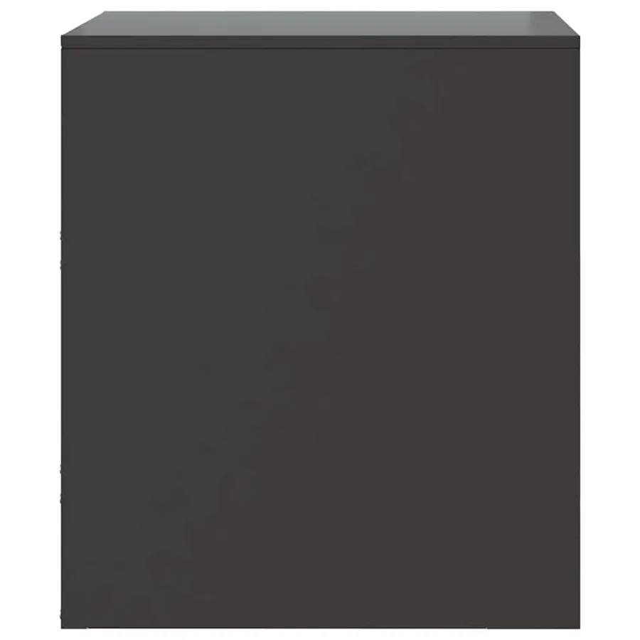 Tables de chevet 2 pcs noir 34,5x39x44 cm acier - 8