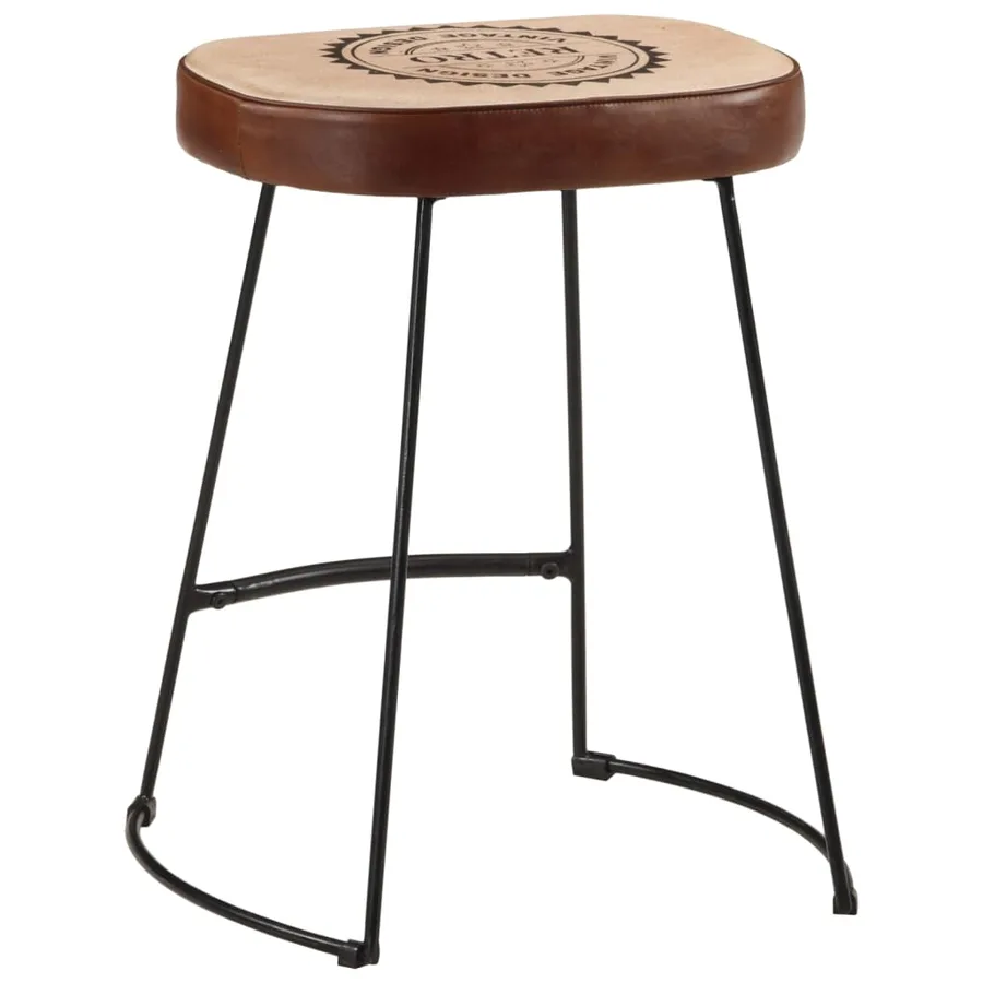 Tabourets de bar lot de 2 marron foncé 40x29,5x53 cm - 5