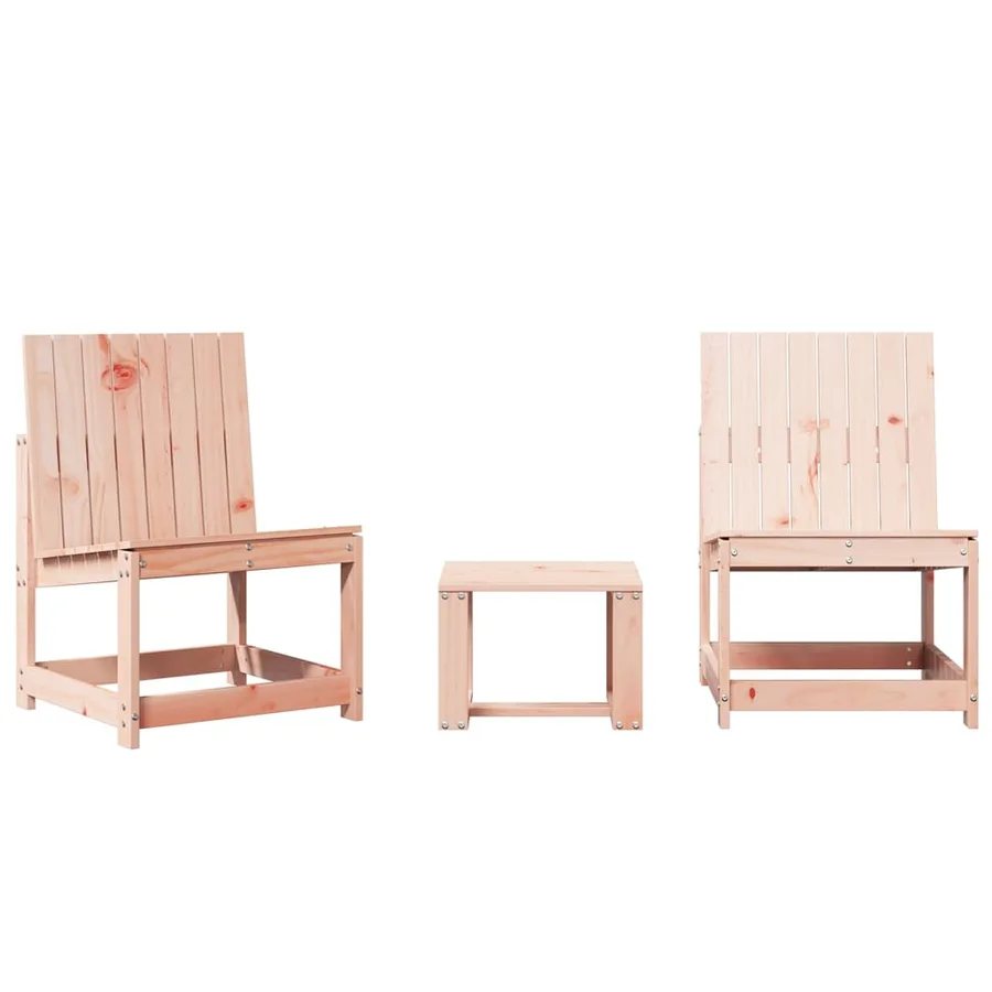 Salon de jardin 3 pcs bois massif douglas - 2