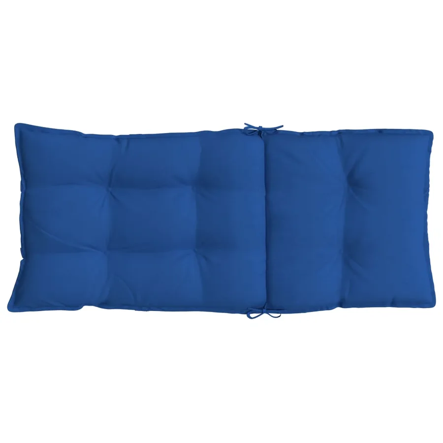 Coussins de chaise à dossier haut lot de 4 bleu royal - 7