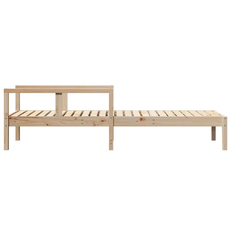 Chaise longue 199,5x62x55 cm bois massif de pin - 5