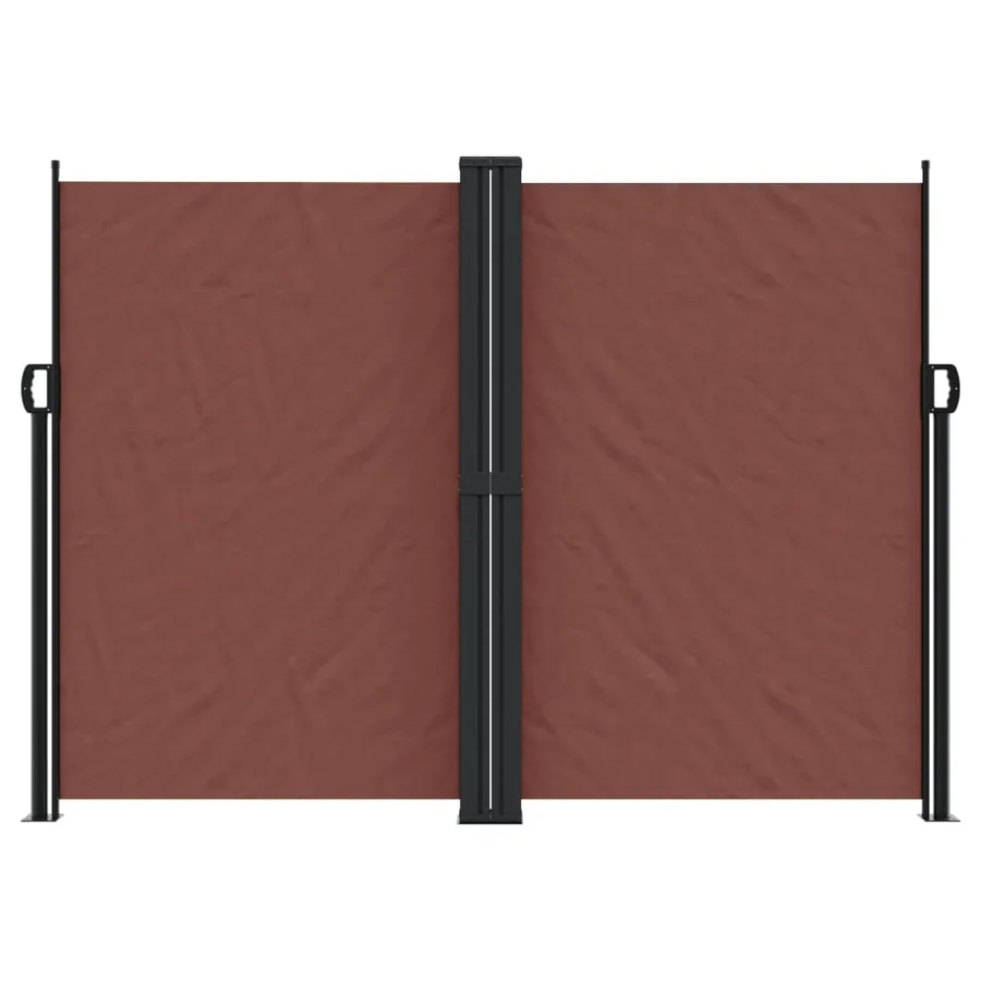 Auvent latéral rétractable marron 180x600 cm - 3