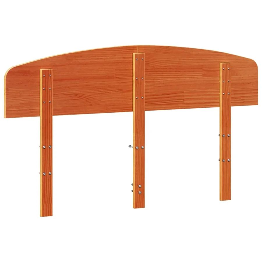 Tête de lit cire marron 160 cm bois massif de pin - 6