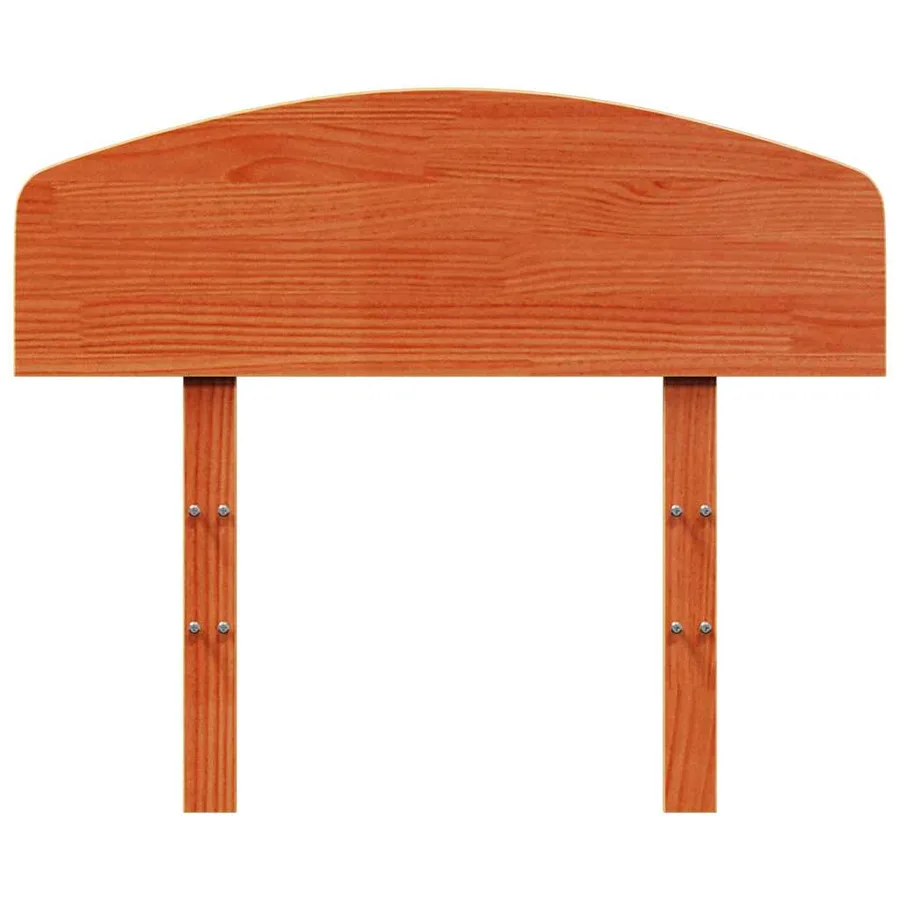 Tête de lit cire marron 75 cm bois massif de pin - 4
