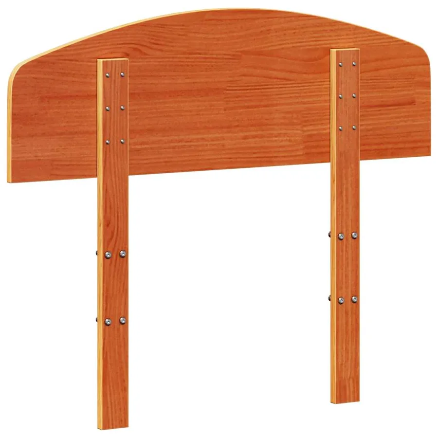 Tête de lit cire marron 75 cm bois massif de pin - 6