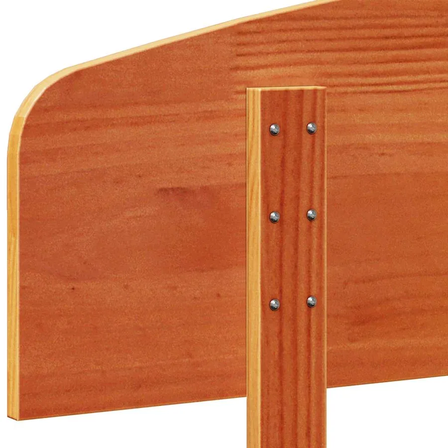 Tête de lit cire marron 75 cm bois massif de pin - 7