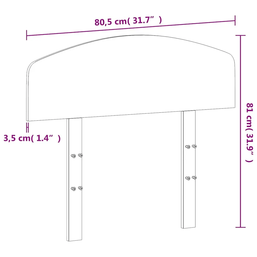 Tête de lit cire marron 75 cm bois massif de pin - 9
