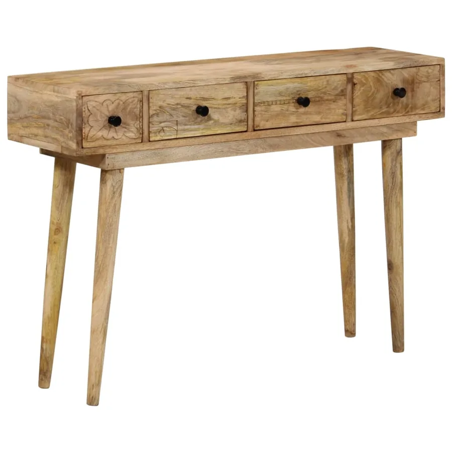 Table console 110x30x75 cm bois de manguier massif - 2