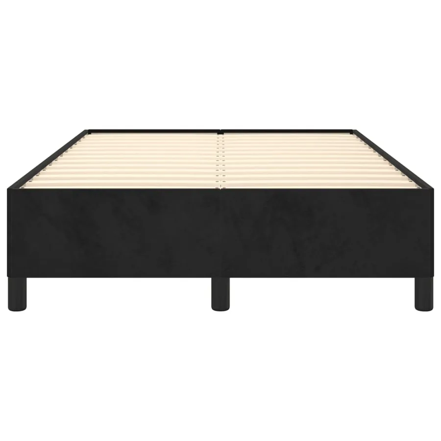 Cadre de lit sans matelas gris foncé 120x190 cm velours - 5