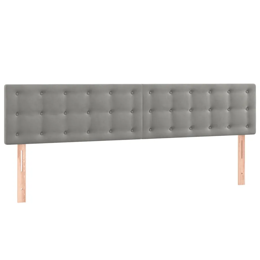 Sommier à lattes de lit avec matelas LED gris clair 120x190 cm - 9