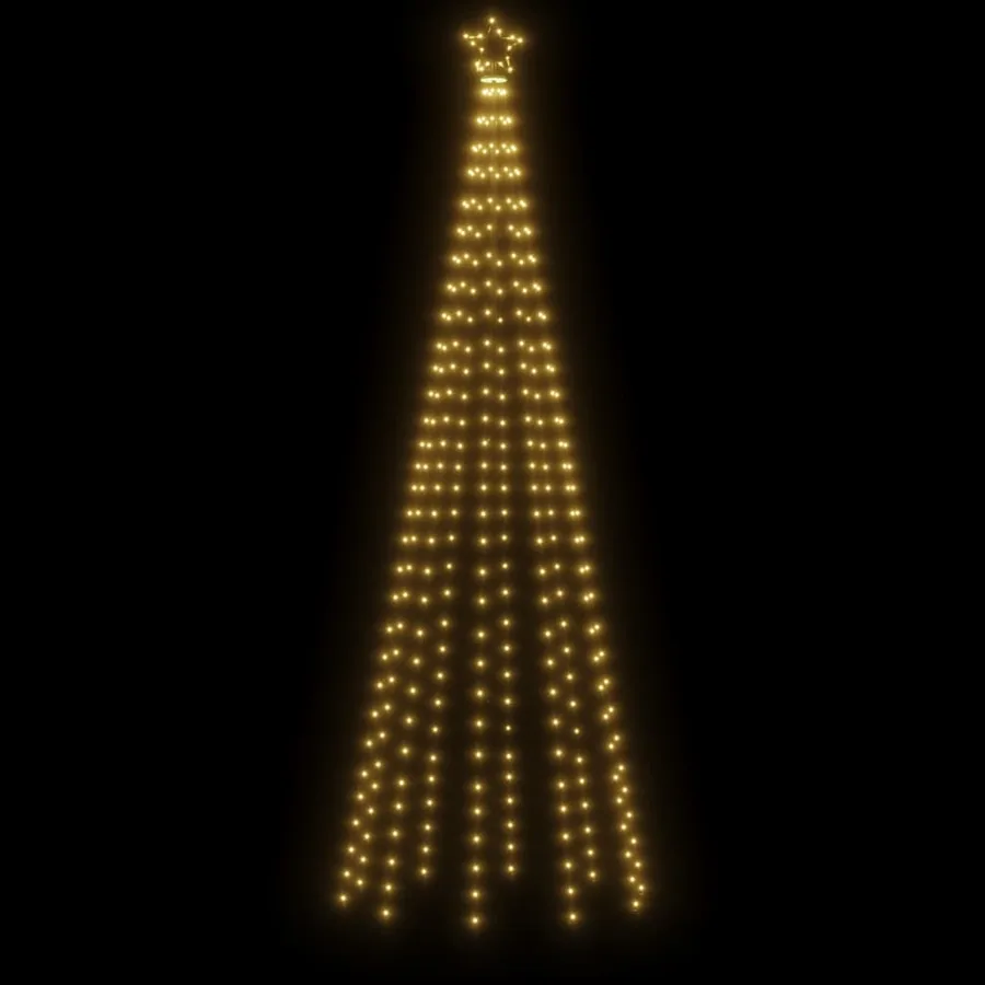 Sapin de Noël avec piquet Blanc chaud 310 LED 300 cm - 4