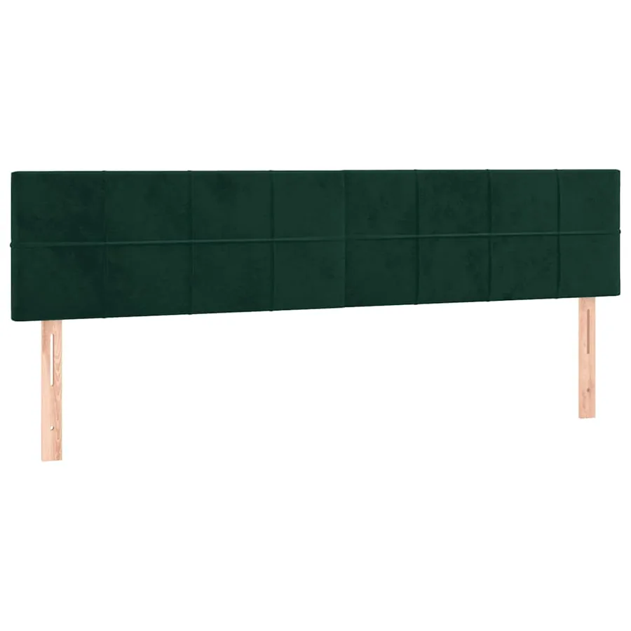 Sommier à lattes de lit avec matelas vert foncé 120x190 cm - 7