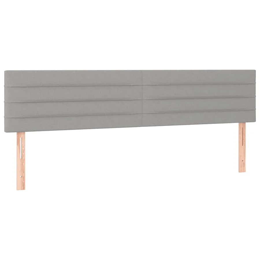 Sommier à lattes de lit et matelas gris clair 120x190 cm tissu - 7