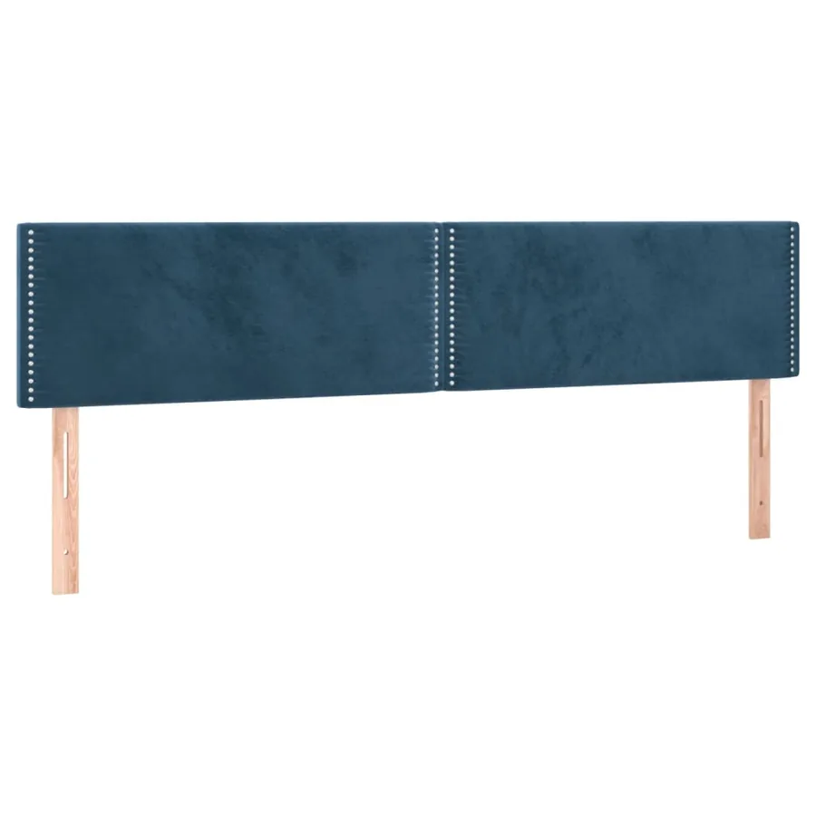 Sommier à lattes de lit avec matelas LED bleu foncé 120x190 cm - 9