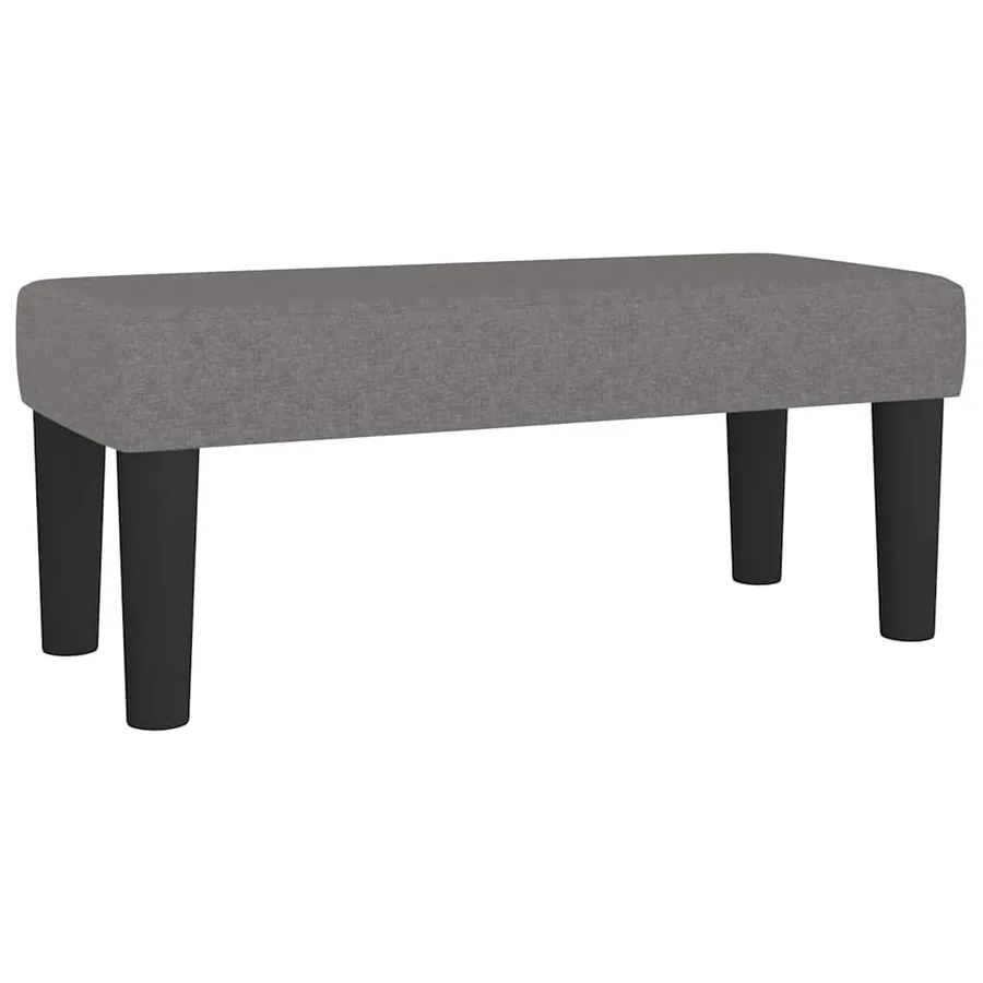 Sommier à lattes de lit avec matelas gris foncé 120x190cm tissu - 7