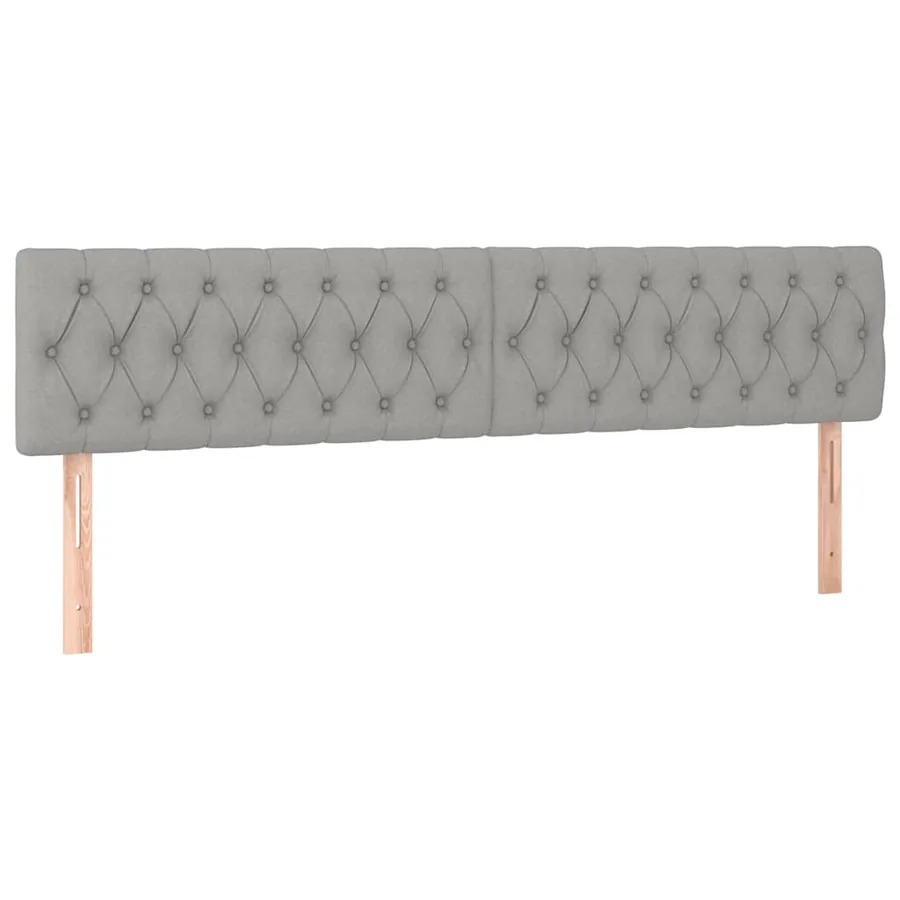 Sommier à lattes de lit et matelas gris clair 120x190 cm tissu - 7