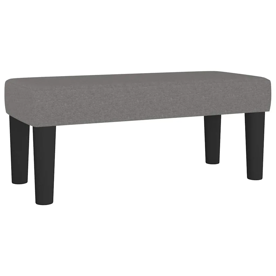 Sommier à lattes de lit avec matelas gris foncé 120x190cm tissu - 7
