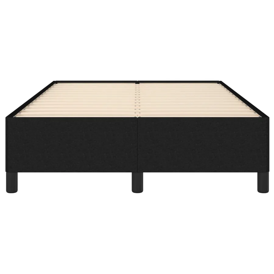 Cadre de lit sans matelas noir 120x190 cm tissu - 5