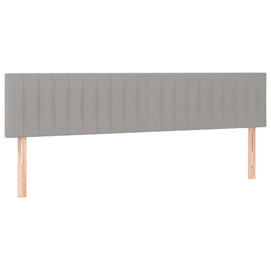 Sommier à lattes de lit matelas LED gris clair 120x190 cm tissu - 9