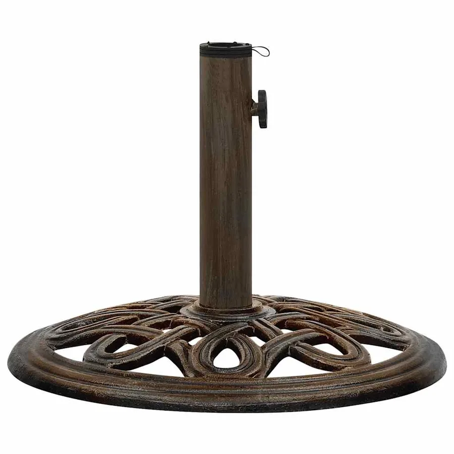 Socle de parasol Bronze 40x40x32 cm Fonte - 4