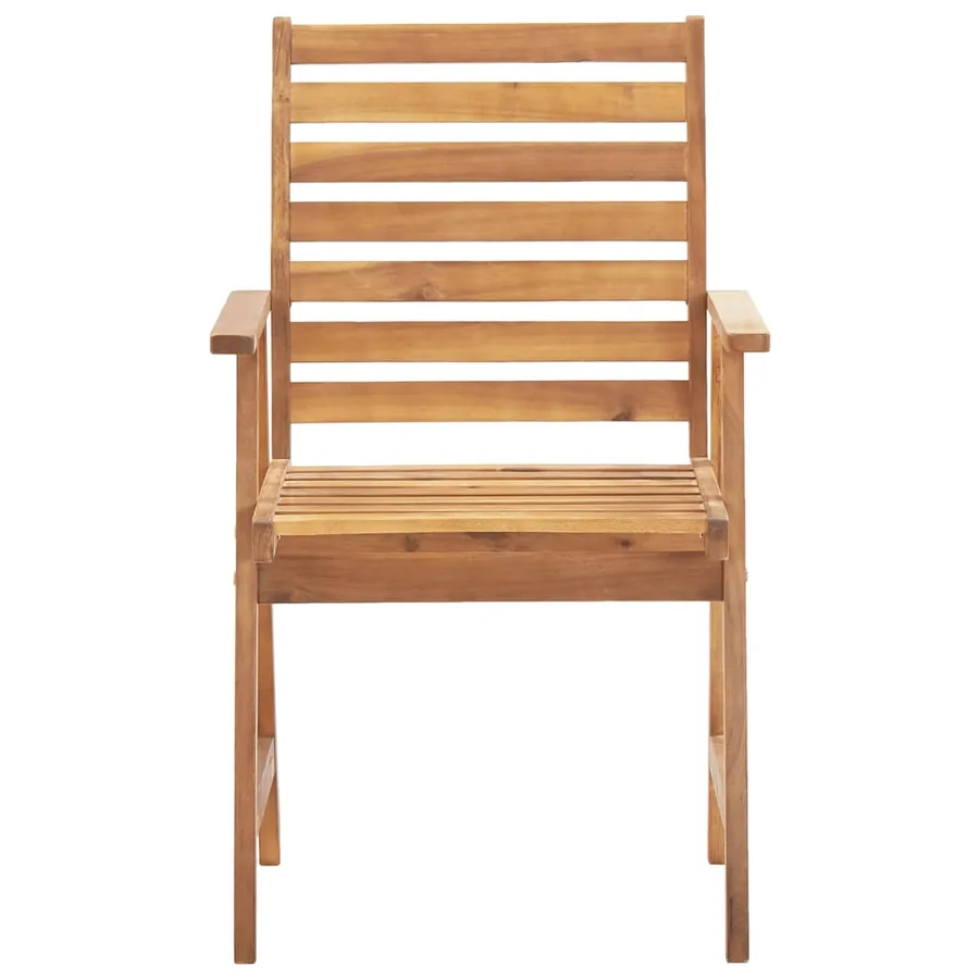 Ensemble à manger de jardin 6 pcs Bois d'acacia solide - 6