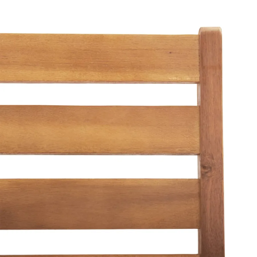 Ensemble à manger de jardin 6 pcs Bois d'acacia solide - 9