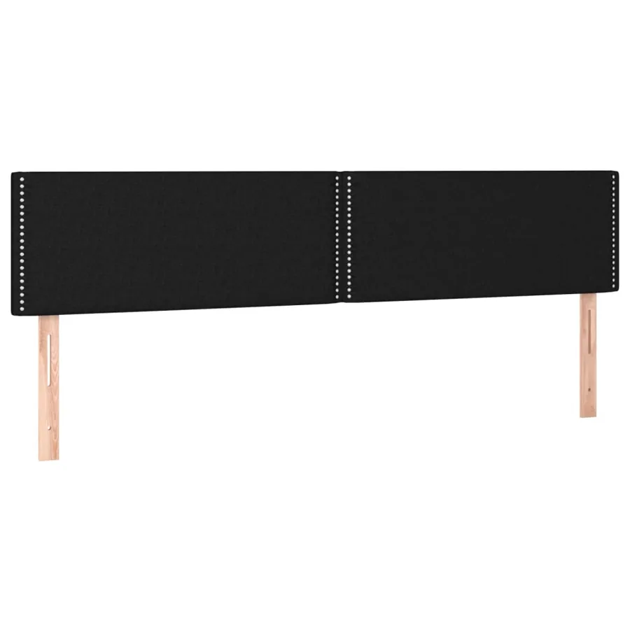 Cadre de lit sans matelas noir 120x190 cm tissu - 8