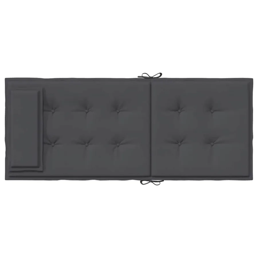 Coussins de chaise à dossier haut lot de 4 anthracite - 7