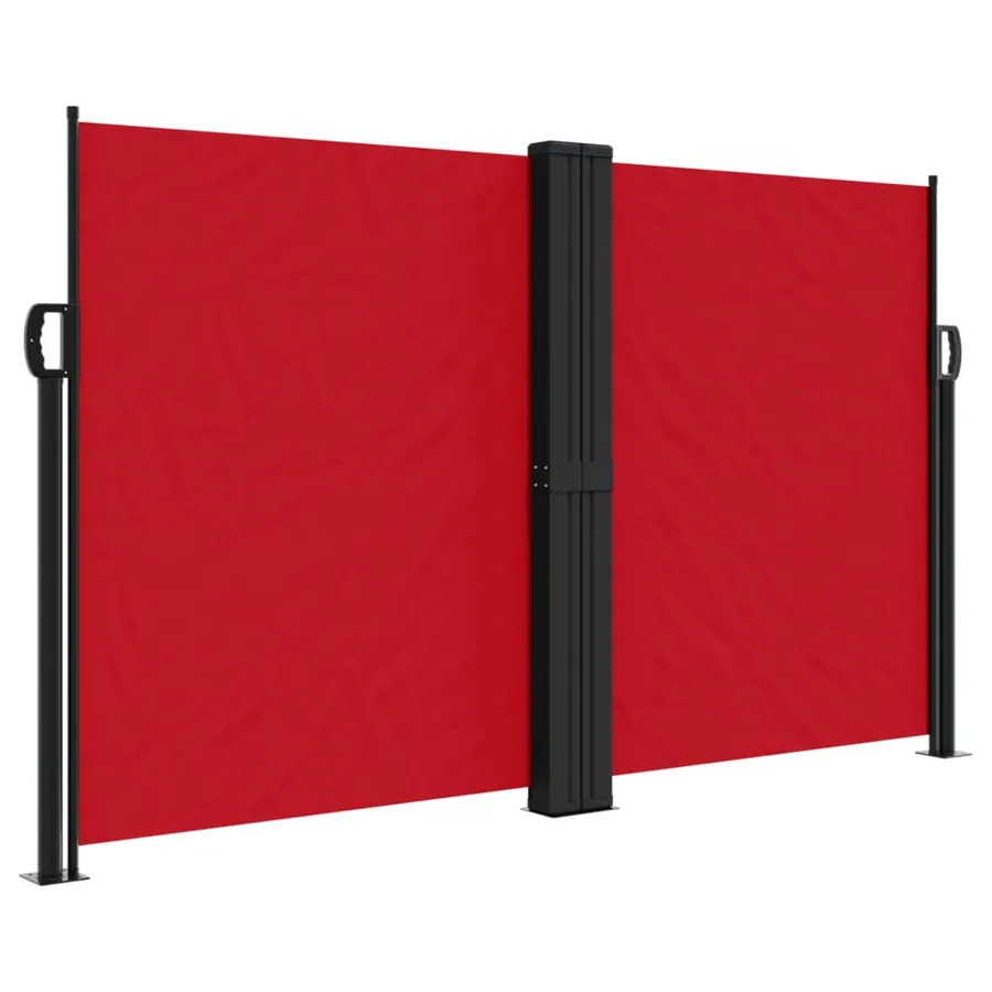 Auvent latéral rétractable rouge 140x1000 cm - 2