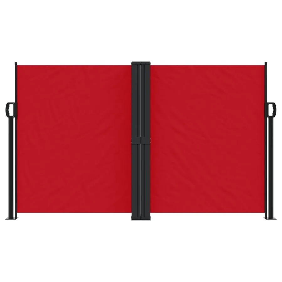 Auvent latéral rétractable rouge 140x1000 cm - 3