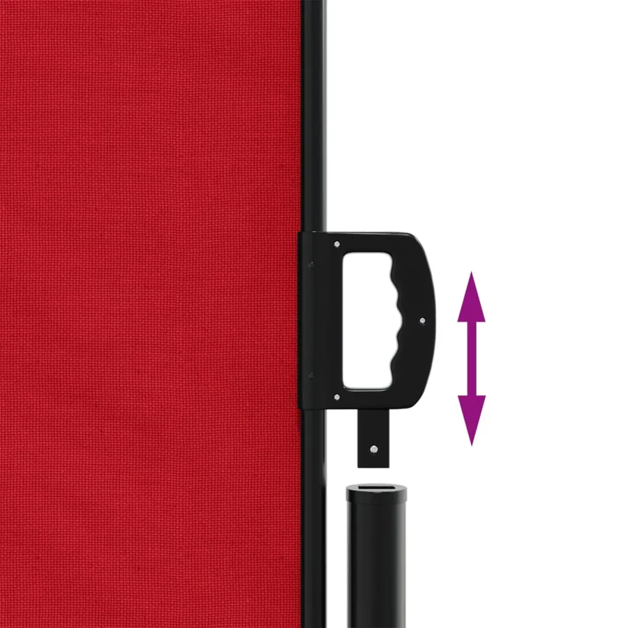 Auvent latéral rétractable rouge 140x1000 cm - 6