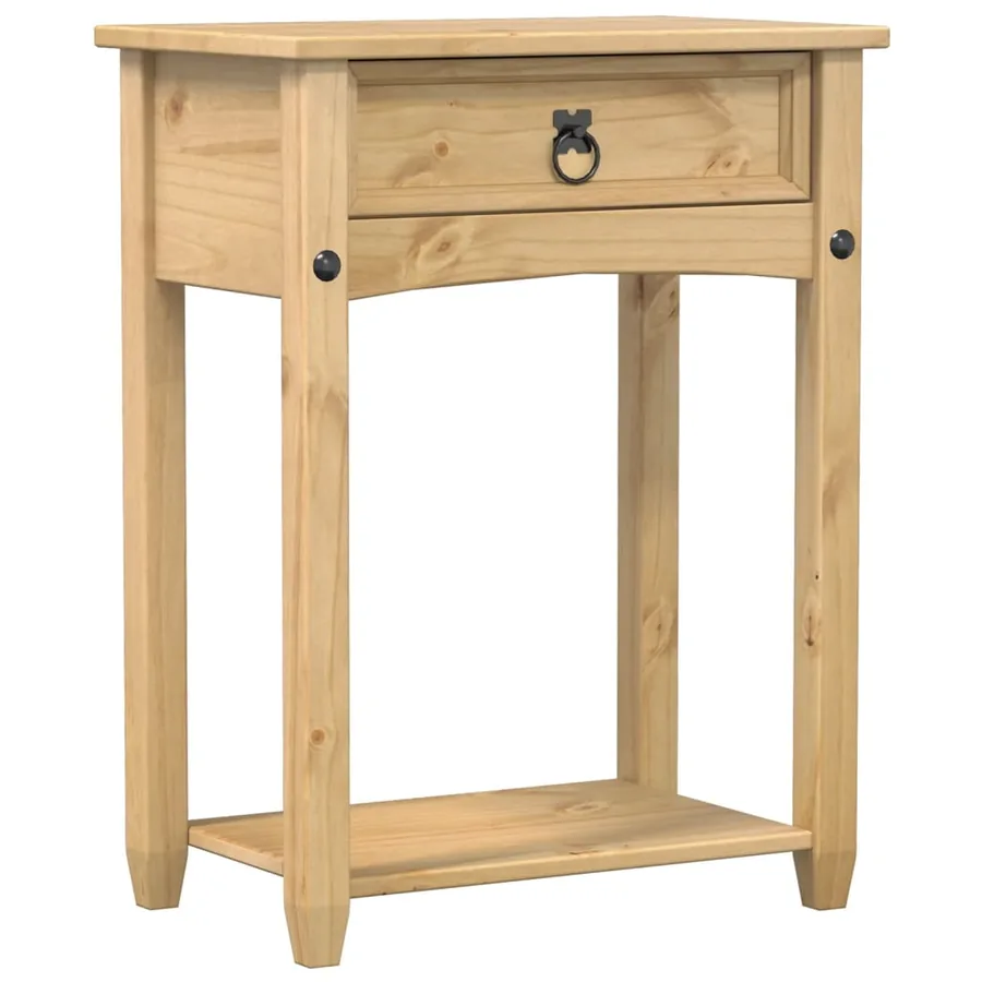 Table console Corona 55x35x73 cm bois de pin massif - 2