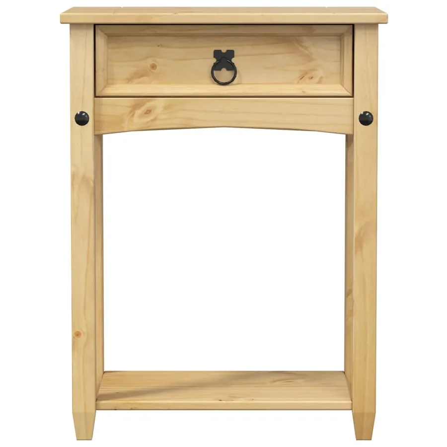 Table console Corona 55x35x73 cm bois de pin massif - 4