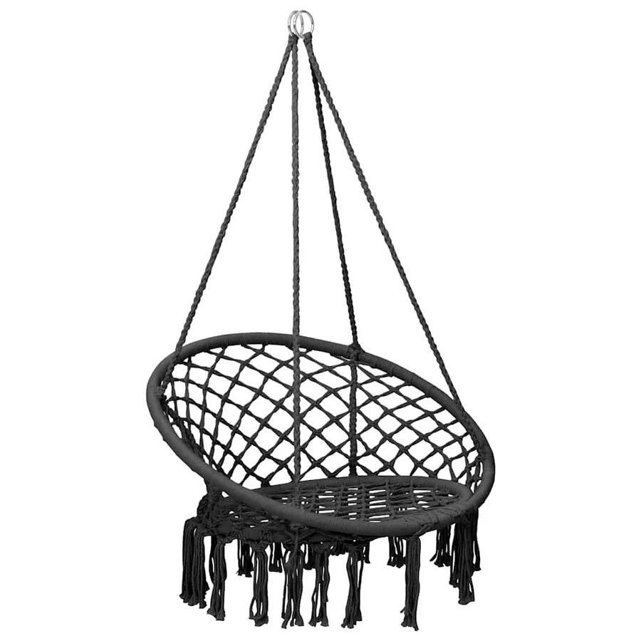 Chaise à bascule en hamac 80 cm Anthracite - 2