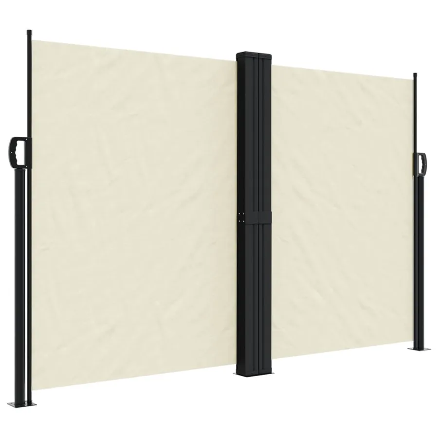 Auvent latéral rétractable crème 160x600 cm - 2
