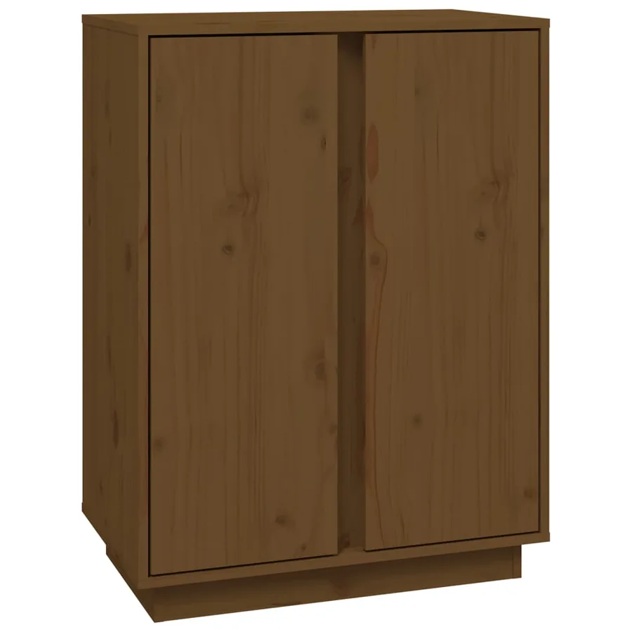 Buffet Marron miel 60x35x80 cm Bois massif de pin - 2