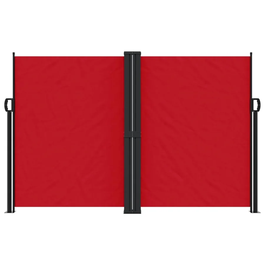 Auvent latéral rétractable rouge 160x600 cm - 3