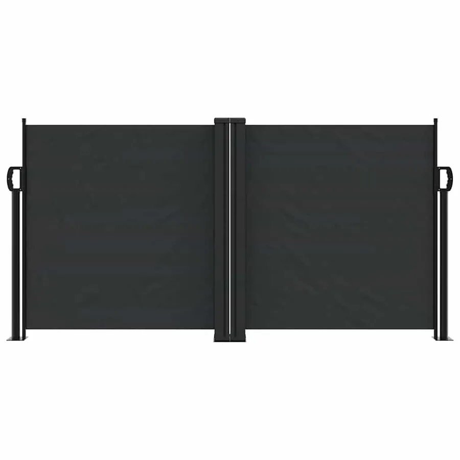 Auvent latéral rétractable noir 120x600 cm - 3