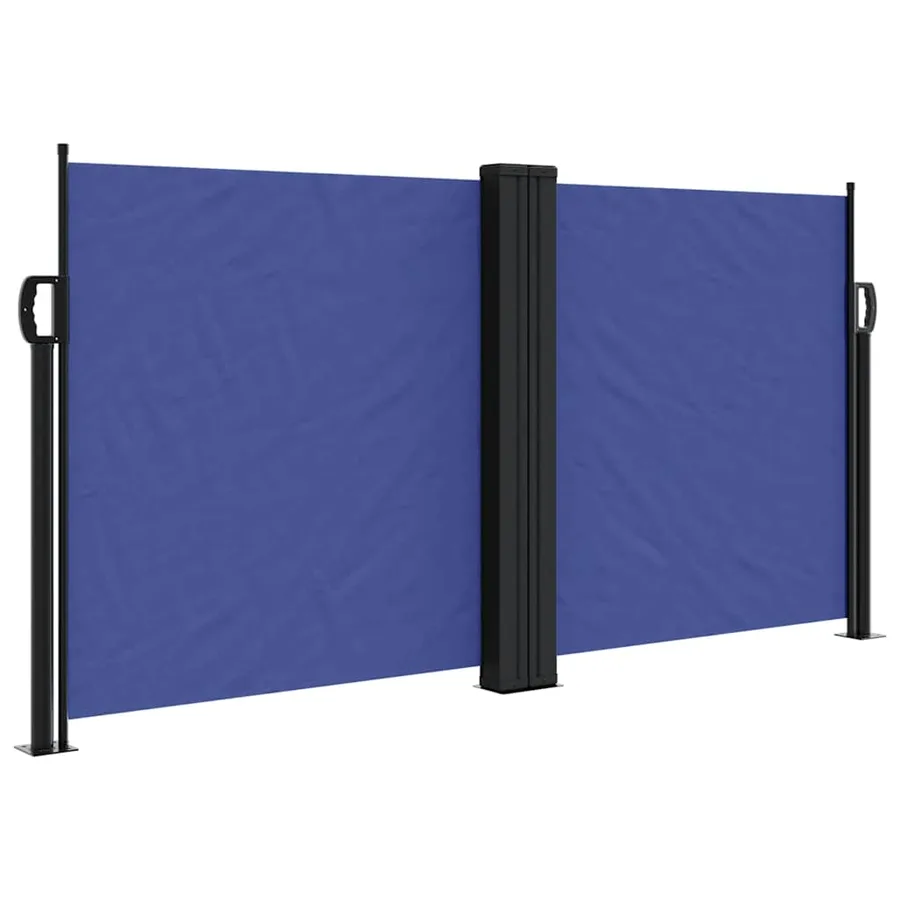 Auvent latéral rétractable bleu 120x600 cm - 2